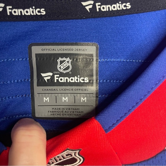 Fanatics White and Blue NHL Jersey - Picture 4 of 6